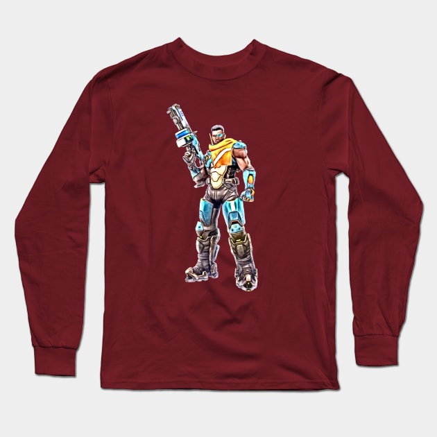 Overwatch Baptiste Long Sleeve T-Shirt by Green_Shirts